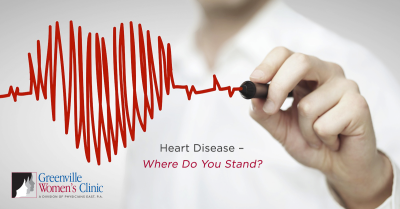 Heart Disease, image of heart drawn through lines a heart monitor would create